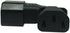 Cerrxian Left Angle IEC 320 C14 3 Pin Male to C13 Female PDU PSU UPS Power Extension Adapter Receptacle for LCD LED TV Wall Mount...