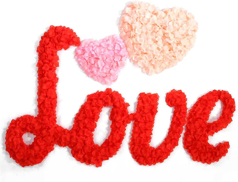CODE FLORIST 2200 PCS Red Silk Rose Petals Wedding Flower Decoration...