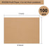 FEPITO 100 Sheets Kraft Paper Brown Kraft Printer Paper 8.5 x 11 Inches Letter Size Craft Paper for Printing Labels Crafts Wedding Invitations...