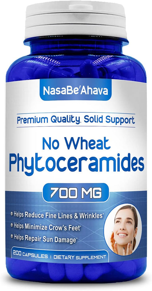 Phytoceramides 700mg 200 Capsules Non-GMO Gluten Free Powerful Skin Repair Rejuvenation...