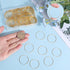 120pcs 30mm Hoop Earrings Findings Small Round Earring Finding Golden Brass Open Bezel Back Frames Circle Beading Bulk for Jewelry Making Women Cr...