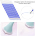 100pcs Fabric Marker Pen Refill Heat Erasable Fabric Pens Heat Erasable Fabric Marking Pens Auto-Vanishing Pen for Tailors Sewing and Quilting Dre...