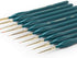 Transon 10pcs Fine Detail Miniature Art Painting Brush Set for Acrylic Watercolor Craft Rock Face Painting Green...