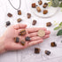 FASHEWELRY 24Pcs Natural Irregular Tiger Eye Pendants Healing Crystal Chakra Nugget Tumbled Gemstone Charms 15-35x10-20mm for Jewerlry Craft Makin...