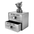 Mogoko Silver Tooth Box, Baby First Tooth and Curl Keepsake Box Set, Kids Teeth Fairy Holder for Boy or Girl...
