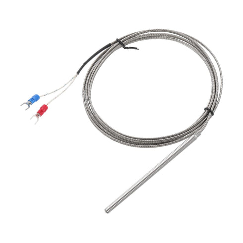 MECCANIXITY K Type Thermocouple Temperature Sensor Probe 5x100mm 6.6ft Wire 0 to 600°C(32 to 1112°F) Stainless Steel...