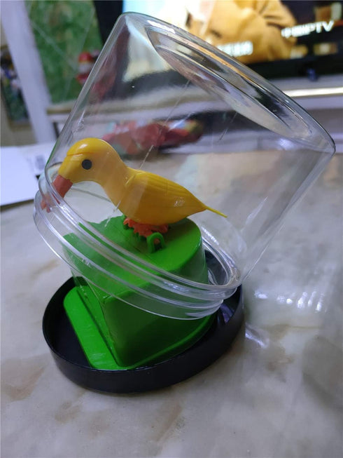 shenghang BIRD Toothpick Dispenser Bird toothpick box funny portable plastic toothpick holder Automatic telescopic push type (B)...