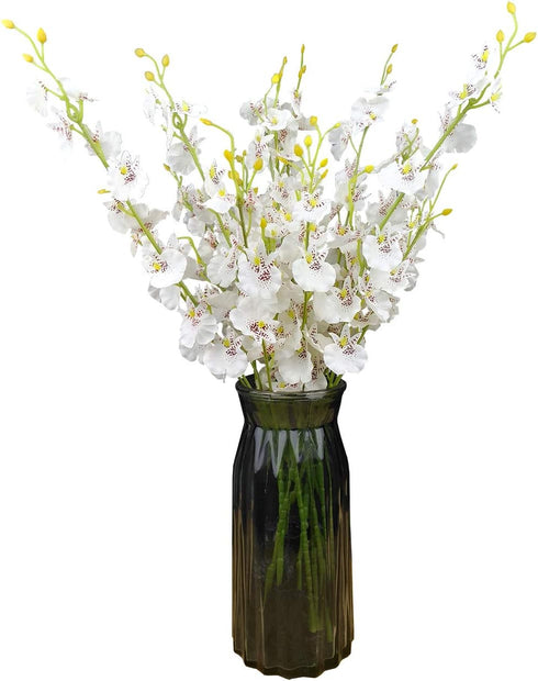 Silk Flowers in Bulk Wholesale Artificial Orchids, 10 Pcs (Each 20”), for Wedding Festive Party Home Office Decoration, No Include Vase...