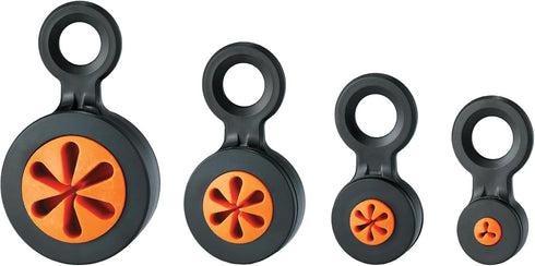 Hand Tool Attachment Slips, Easy Slide On Design, Connects to Tool Lanyards, Squids 3740, Variety Pack, 4-Pack,Black & Orange...
