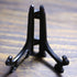 SK 3" High Black Plastic Display Stands Plate Holders to Display Pictures, Cookie, Placecards, Pack of 12 Easels (Black)...