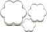 LILIAO Flower Cookie Cutters - 3 Various Size - Large: 3.7 inches, Medium: 3.3 inches and Small: 2.6 inches - Stainless Steel...