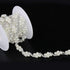 Jerler 1 Yard Pearl Rhinestone Trim, Inlaid Pearl Beaded Chain, Crystal Applique Ideal for DIY and Wedding Party Decoration Bridal Embellishments,...