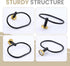 Towel Ring Black & Gold, Suyar Stainless Steel Hand Towel Holder, Oval Shape Towel Hanger, Towel Rack for Bathroom Wall...