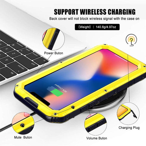 Mitywah Waterproof Case for iPhone 11 Pro, Heavy Duty Military Grade Shockproof Cover Built-in Screen Protection, Rugged Thick Full Body Protect M...