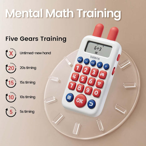 beiens Learning Toys for 4+ year olds, Math Games, Educational Toys for addition, subtraction, division and multiplication game, Electronic Math F...