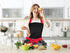 Black Lace Flirty Apron with Pocket, Fun Retro Sexy Cooking Pinup Aprons for Women Girls...