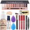 All in One Makeup Kit For Girls12 Colors Naked Eyeshadow Palette, Nude Foundation Face Primer, Makeup Brush, Makeup Sponge, Eyebrow Soap Kit Brows...