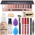 All in One Makeup Kit For Girls12 Colors Naked Eyeshadow Palette, Nude Foundation Face Primer, Makeup Brush, Makeup Sponge, Eyebrow Soap Kit Brows...