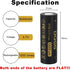 3.7 Volt 2??1??7??0??0 Rechargeable Battery 5??00??0mAh Battery 2 Pack Large Capacity Batteries for LED Flashlight, Headlamps, etc...
