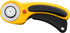 OLFA 45mm Ergonomic Rotary Cutter (RTY-2/DX) - Rotary Fabric Cutter w/ Blade Cover & Squeeze Trigger for Quilting, Sewing, Crafts, Replacement Bla...