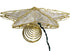 Kurt Adler UL1881 10 Light 8.5-Inch Gold Reflector Star Treetop...