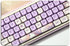 PBT Cute Bunny MOA XDA Round Purple keycap Set for Girl Kids Custom Keyboard for Gateron Kailh Cherry Mx Switches ANSI Layout Mechanical Custom Ke...