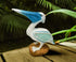 Resin Pelican Gold Bird on A Stone with Glass Wings Statue Figurines (5.7"X4.1"X 2.4") for Gifts Home Bathroom Living Room Garden Desk Decor...