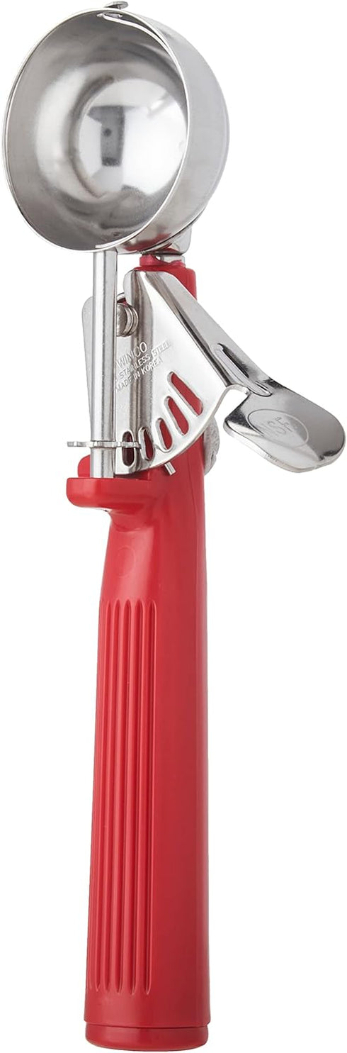 Winco Ice Cream Disher with Red Handle, Size 24...