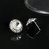 BESTEEL Rhinestone Earrings Round Shaped Acrylic Stone Inside Crystal Halo Stud Earrings for Dance Competitions Stage Opera Performance Wedding Pa...