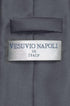 Vesuvio Napoli Solid CHARCOAL GREY Color NeckTie Handkerchief Men's Neck Tie Set, Charcoal Gray Grey, One Size...