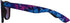Piranha Digital Unisex Retro Sunglasses with Purple Pattern Frames and Blue Mirror Lens...