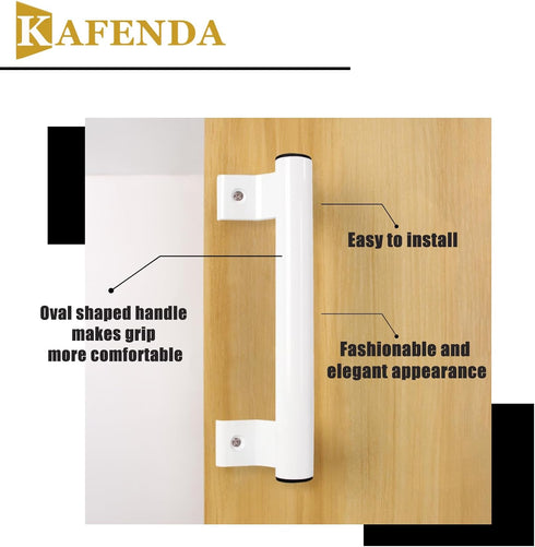 205mm Aluminum Alloy Sliding Door Handle, Balcony Bathroom Glass Door Handle, barn Door, Closet Door Handle, Black, White, Gray, Modern and Fashio...