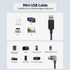 Mini USB Cable, 90 Degree USB 2.0 A to Mini B USB Cable,Right Angle USB 2.0 A-Male to Mini-B Adapter Cord Power Charger Wire for GPS Car Dash Cam ...