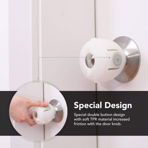 EUDEMON 6 Pack Baby Safety Door Knob Covers Door Knob Locks...