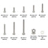 #6-32 UNC Stainless Steel Hex Socket Head Cap Screws Hex Nuts Flat Washers Assortment Kit...