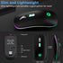 Wireless Mouse, Backlit LED Portable Slim Computer Mouse for Laptop, PC, Computer, MacBook, iPad, Chromebook, Notebook, 2.4G Rechargeable Wireless...