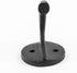 Renovators Supply Manufacturing Black Wrought Iron Wall Coat Hook Durable 1.6" L Single Hooks for Towel, Kitchenware, Robe Or Jacket Wall Mount Ru...