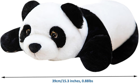 Weighted Stuffed Animals, 15.3" Weighted Panda Plush Toy Cute Panda Weighted Plush Animals Pillow Gifts for Kids Adults Birthday, Valentine's Day...