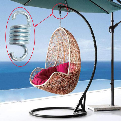 2pcs 4inches Hammock Chair Spring Heavy Duty Spring for Porch Swings Hanging Chairs and Hanging Swing ?600lbs/pcs Weight Capacity...
