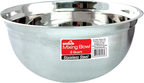 Euro-Ware Mixing Bowl, 3 quart, Stainless Steel...