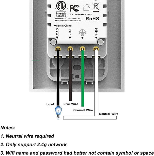 Smart Light Switch, WiFi Switch Touch Wall Switch 1 Gang, Compatible with Alexa Google Home......