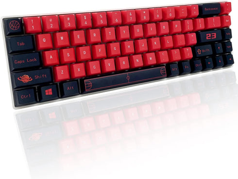 DRAOZA 135 Keycaps PBT Dye Sublimation Cherry Custom Keycaps Non Oily Basketball Theme for 61/64/68/84/87/96/98/104/108 MX Switch Mechanical Keybo...