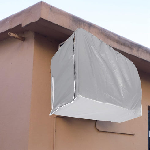 Air Conditioner Cover, Outdoor Rectangle Anti-Snow Waterproof Home Use - Silver (Size: 37x15.7x28.7inch)...