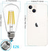 E ENERGETIC LIGHTING ST58/ST18, LED Filament Light Bulbs, 3CCT, 2700K/4000K/5000K,High Brightness, 7W, 60 W Equivalent,Classic Clear Glass, E26, 4...