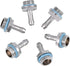 Wendry PC Water Cooling Barb Fitting, Two-Touch Fitting G1/4 Thread Barb Connector for Computer Cooling System(Pack of 6)(6mm)...