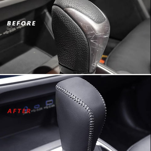 Car Shift Knobs Cover Leather Shift Lever Gear Handle Cover for Subaru Crosstrek/Impreza 2024 2025 Decoration Accessories Scratch Prevention Prote...