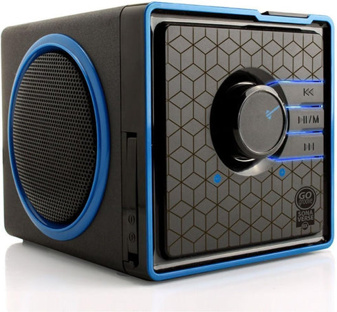 GOgroove SonaVERSE BX Wired Portable Speaker with USB Music Player - Cube Speaker with USB Flash Drive MP3 Input, 3.5mm AUX Port, Playback Buttons...