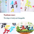 Creative Wall Climbing Villain Refrigerator Magnets, Magnet Key Hanging (Orange, Blue, Red, Green)...