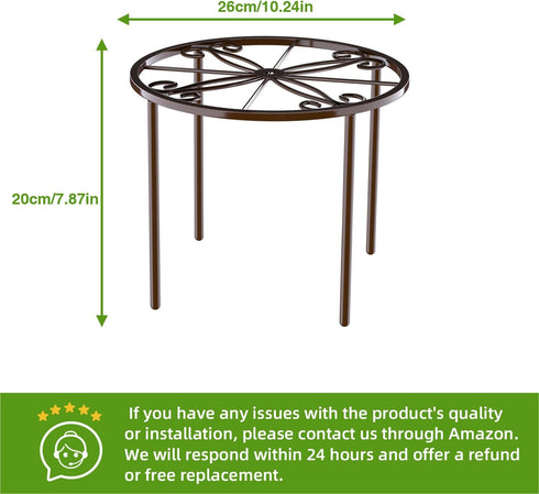 1 PCS Plant Stand,-Heavy Duty Metal Stand Decorates Plants, Anti-Rust Flower Pot Stand, Round Plant Rack for Room Indoor and Outdoor Courtyard,Gar...