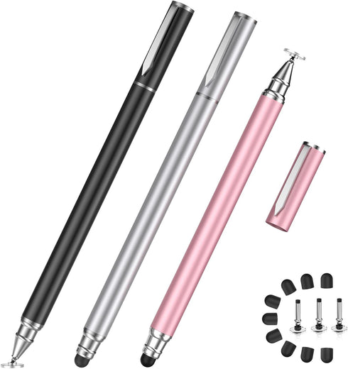Stylus Pen for Touchscreens, Digiroot 2-in-1 High Sensitivity & Precision Stylus for iPad iPhone Apple iPad Pro Samsung PC Android Tablets Smartph...